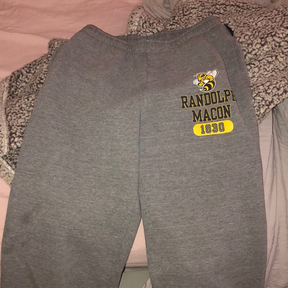 College sweatpants